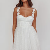Fairytale Dream Floral Strap Mini Dress White