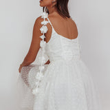 Fairytale Dream Floral Strap Mini Dress White