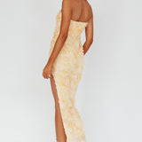 In Paris Embellished Midi Dress Orange