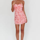 In Paris Embellished Mini Dress Pink