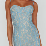 Aura Lace Midi Dress Midnight Blue