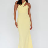 Shooting Stars One-Shoulder Maxi Dress Yellow