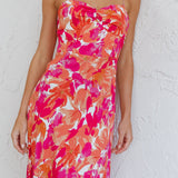 Golden Sands Cami Strap Maxi Dress Floral Red