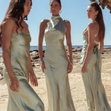 Shana Halterneck Maxi Dress Sage