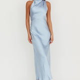 Shana Halterneck Maxi Dress Blue