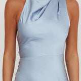 Shana Halterneck Maxi Dress Blue