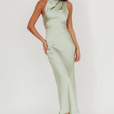 Shana Halterneck Maxi Dress Sage