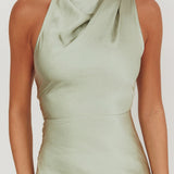 Shana Halterneck Maxi Dress Sage