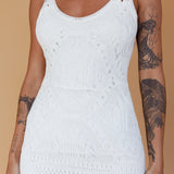 Endless Sun Crochet Maxi Dress White