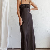 From Above V-Back Midi Dress Black