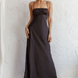 From Above V-Back Midi Dress Black