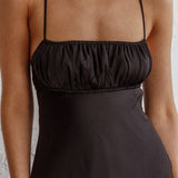 From Above V-Back Midi Dress Black