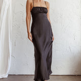 From Above V-Back Midi Dress Black