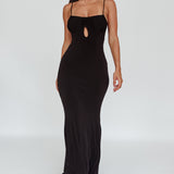 Marcella Keyhole Bust Maxi Dress Black
