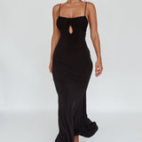 Marcella Keyhole Bust Maxi Dress Black