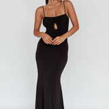 Marcella Keyhole Bust Maxi Dress Black