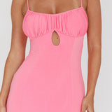 Marcella Keyhole Bust Maxi Dress Pink