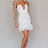 Time Of My Life Applique Mini Dress White