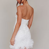 Time Of My Life Applique Mini Dress White