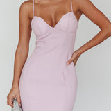 Dreaming Of Paris Bodycon Mermaid Maxi Dress Lilac