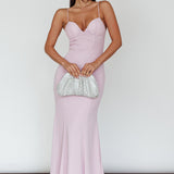 Dreaming Of Paris Bodycon Mermaid Maxi Dress Lilac