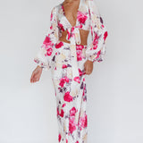 Meet Me In Fiji Maxi Skirt Floral Pink