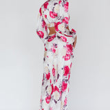 Meet Me In Fiji Maxi Skirt Floral Pink