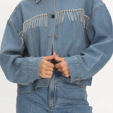 Rodeo Diamante Jacket Washed Blue