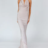 Soleil Moon Halterneck Maxi Dress Sparkle Blush
