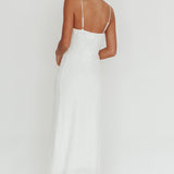 Stasi Textured Maxi Dress White