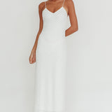 Stasi Textured Maxi Dress White