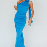 Amora Rose Halterneck Maxi Dress Blue