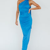 Amora Rose Halterneck Maxi Dress Blue