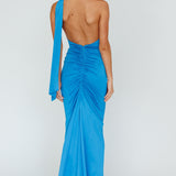 Amora Rose Halterneck Maxi Dress Blue