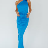 Amora Rose Halterneck Maxi Dress Blue