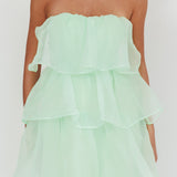 Behati Tiered Layer Midi Dress Mint