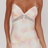 Super Shy Floral Lace Maxi Dress Pink