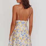 Lead The Way Abstract Print Mini Dress Yellow
