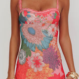 Girl Power Lace Strap Maxi Dress Pink