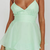 Made For You Tiered Ruffle Midi Dress Mint