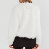 Smoky Mountains Faux Fur Jacket White