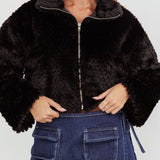 Margeaux Faux Fur Jacket Black