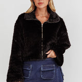 Margeaux Faux Fur Jacket Black