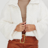 Margeaux Faux Fur Jacket White