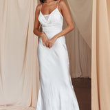 Summer Of Love Lace Insert Maxi Dress White