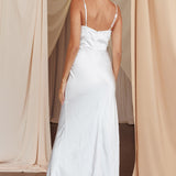Summer Of Love Lace Insert Maxi Dress White