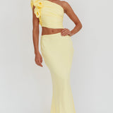 Deanna Maxi Skirt Lemon