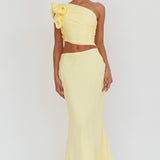 Deanna Maxi Skirt Lemon