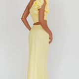 Deanna Maxi Skirt Lemon