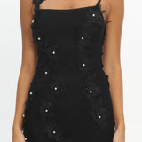 Like I'm Dreaming Floral Pearl Maxi Dress Black